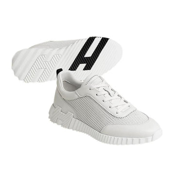 Hermes Bouncing Sneakers Graphic Calfskin Men's Athletic Shoes Blanc H262848ZH90430 160222237 [P]