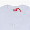 DIESEL カットアウトメタリックオーバルDロゴクロップ女性のスウェットシャツ A09931 0GRAC 100 143788405 [P]