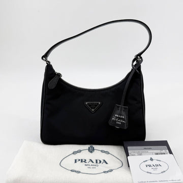Prada Saffiano Trimmed Re-Nylon Hobo Bag 1NE204 160229289 [P]