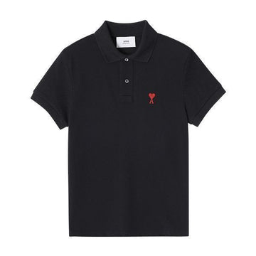 AMI Kurzarmshirt mit Chainstitch Herzlogo, Loopback, Organic, Männer, Frauen 760 001 73978546 [P]