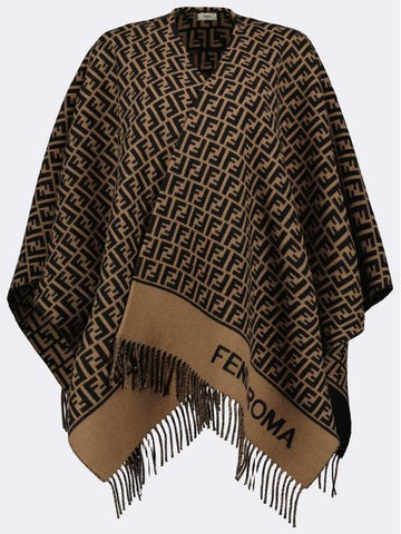 FENDI Wool und Cashmere Poncho 25FW 151056483 [P]