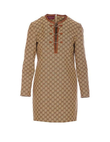 GUCCI Kanvaskleid mit GG-Horsebit 820404 Z8BZA 2190 151056966 [P]