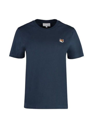 MAISON KITSUNE Regulär T-Shirt mit Patch 151060118 [P]
