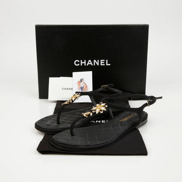 CHANEL G45025 37.5 Größe Riemensandalen 159760463 [P]