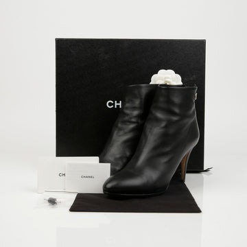 CHANEL Ankle Boots 37.5 160080822 [P]