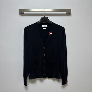 THOM BROWNE メリノウールカーディガン ネイビー 12345 160254465 [P]