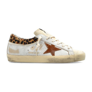GOLDEN GOOSE Superstar Sneaker Leder Holsch Leoprintierte Farbe Wildleder Stern 156852878 [P]