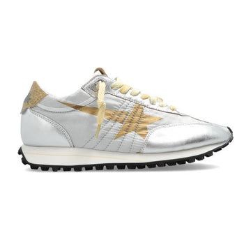 GOLDEN GOOSE 26FW Silber Ripstop Nylon-Obermaterial & Goldene Stern Marathon Sneaker 156891044 [P]