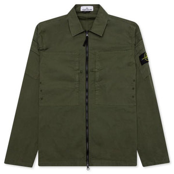 Stone Island Stretch Cotton Gabardine Overshirt Regular Fit 150482953 [P]