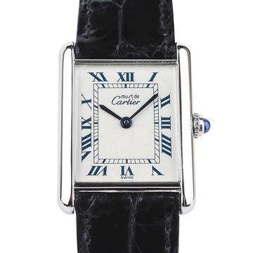 CARTIER Vintage Must Tank 925 Silber Damenarmbanduhr 37648 160279507 [P]