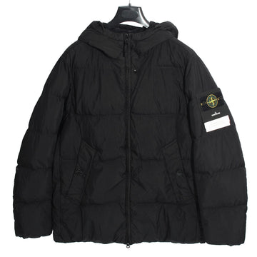 STONE ISLAND Krepp-Wrap-Hooded-Daunenjacke Schwarz L2S154100037 S0A23 V0029 160280072 [P]
