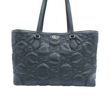 GUCCI Medium Shopper Tote Bag aus GG Matelassé Prägung in Schwarz 631685 160280482 [P]