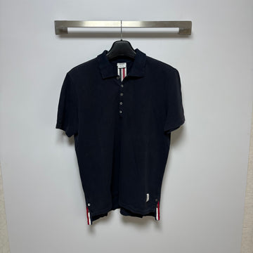 Thom Browne Short Sleeve Polo Shirt with Three Stripes (4) 160287114 [P]
