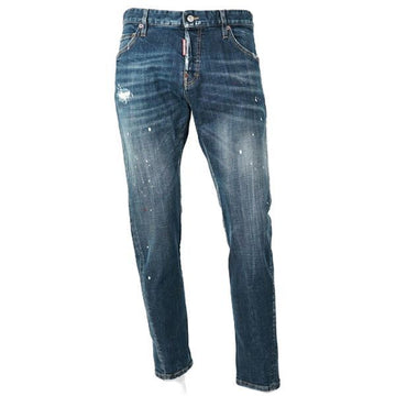 DSQUARED2 ブルーウォッシュドスリムツイストジーンズ 156890839 [P]