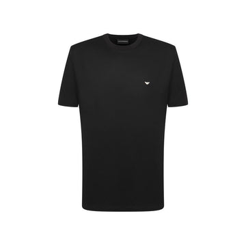 ARMANI Mini-Logo T-Shirt in Schwarz, Regular Fit 160288705 [P]