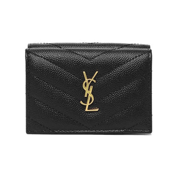 SAINT LAURENT Mini Geldbörse mit Monogramm in Schwarz 668274 BOWA1 1000 160288717 [P]