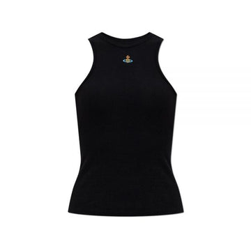 Vivienne Westwood Sleeveless Top with ORB Logo Black 3G01003Z J009C N401 160288791 [P]