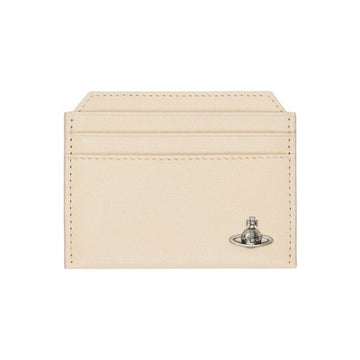 Vivienne Westwood Slim Card Holder Cream Dark Silver 5403000SU L00BX A410 160288795 [P]