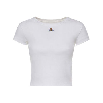 Vivienne Westwood Embroidery Logo Baby Peru T-Shirt White 160288827 [P]