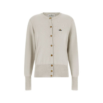 Vivienne Westwood Merino Wool Cardigan Light Grey 1803002P Y001A P403 160288829 [P]