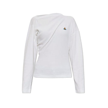 VIVIENNE WESTWOOD Drapierter T-Shirt in Weiß 3G01003Y J009C A401 160288840 [P]