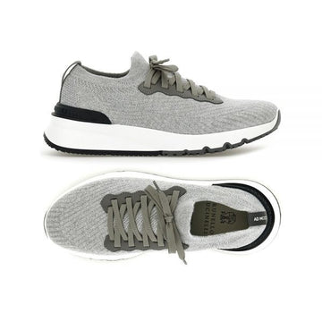 Brunello Cucinelli Logo Tab Sneakers Gray MZUPMBO252 CB308 160288862 [P]