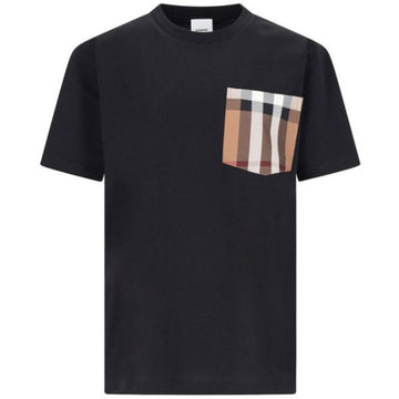 BURBERRY Kariertes Baumwoll-T-Shirt mit Tasche (8080323) 156895349 [P]