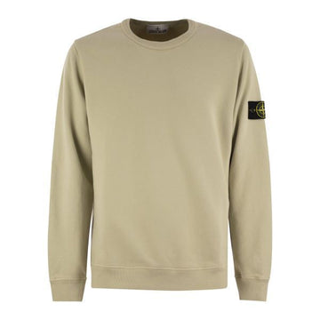 STONE ISLAND Brushed Cotton Fleece Crewneck Sweatshirt 811562420 V0097 115567429 [P]