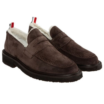 THOM BROWNE Signature RWB Tab Wildleder Penny Loafer 121395851 [P]