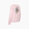 GANNI Future Pink Langarm T-Shirt mit Pony-Logo 159120346 [P]