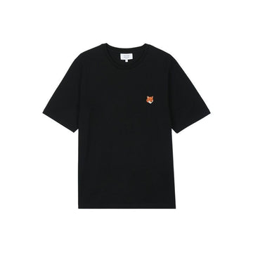 MAISON KITSUNE Herren Fox Head Regular T-Shirt Schwarz 154050583 [P]