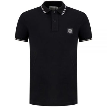 Stone Island Organic Cotton Pique Slim-Fit Short-Sleeve Polo 157451693 [P]