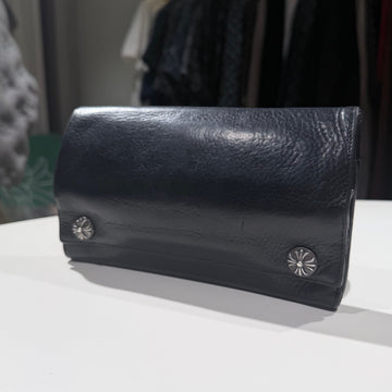 Chrome Hearts Dagger Silver Leather Long Wallet 160298726 [P]