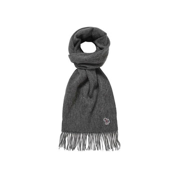 Paul Smith Zebra Logo Patch Wool Muffler Dark Grey M1A 150K PZEBRA 76 160298927 [P]