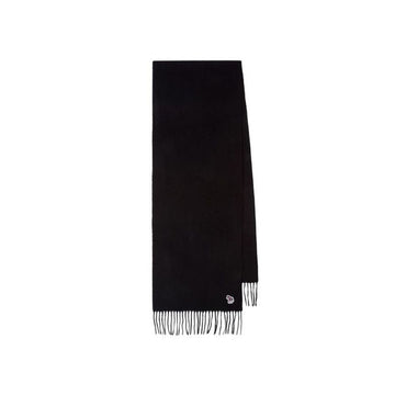 Paul Smith Zebra Logo Patch Wool Scarf Black M1A 150K PZEBRA 79 160298928 [P]