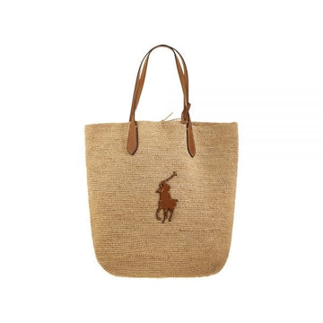 POLO RALPH LAUREN Große Pony-Patch Raffa Tote Bag 160298957 [P]