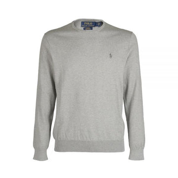 POLO RALPH LAUREN Pferdelogo Slim Fit Baumwollstrick Grau 710684957 003 160298960 [P]