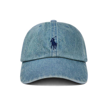 POLO RALPH LAUREN 27SS Pony-Logo gestickte Denim-Sportkappe Blau 710A13284 001 160298962 [P]