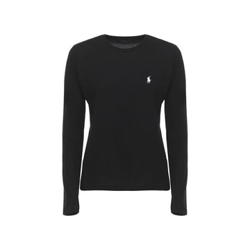 POLO RALPH LAUREN Pferdelogo Stickerei Langarm-T-Shirt Schwarz 211B14604 004 160298963 [P]