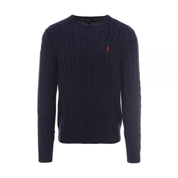 Polo Ralph Lauren Cable Knit with Pony Embroidery Navy 160298972 [P]