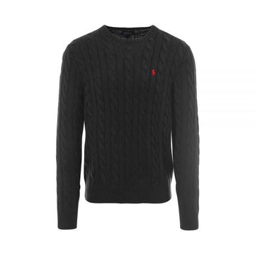 Polo Ralph Lauren Cable Knit with Pony Embroidery Black 160298975 [P]