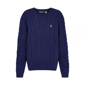 Polo Ralph Lauren Cable Knit with Pony Embroidery Blue 710775885 536 160298976 [P]