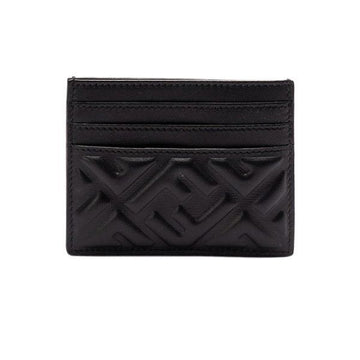 Fendi FF Logo Baguette Card Holder Black 160299010 [P]