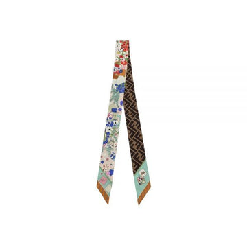 FENDI Druckblumen-Wickel-Seidenschal Multi-Farbe FXT011 B01U F1WO3 160299020 [P]