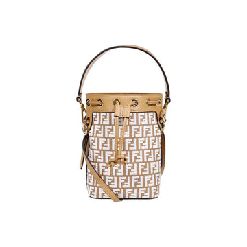 Fendi Montresor Mini Rafia Bucket Bag Natural 160299037 [P]