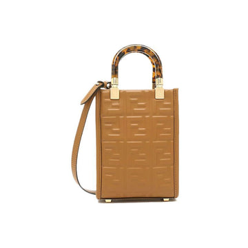 Fendi Mini Cross & Tote Bag Caramel 160299039 [P]