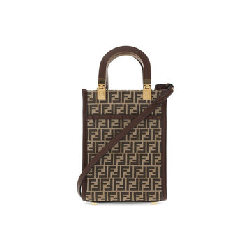 FENDI 26SS Suede Mini Crossbody Bag Braun 8BS051 AFIS F1F2V 160299041 [P]