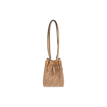 FENDI Origami Mini FF Jacquard Bucket Bag Beige 8BS083 AFPM F1Q5S 160299045 [P]