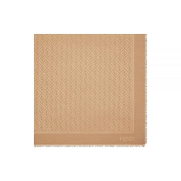 Fendi Wool Silk Blend Scarf Camel 26SS FXT069 AJW7 F0QB8 160299050 [P]