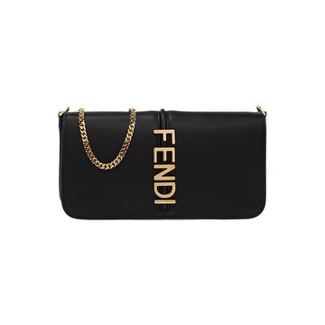Fendi Wallet Chain Shoulder & Crossbody Bag Black 8BS076 A5DY F0KUR 160299056 [P]